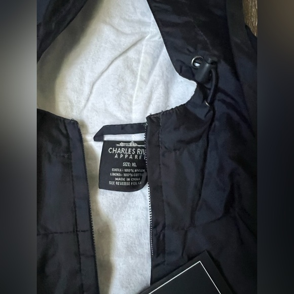 NWT AEPHI Sorority Charles River Apparel hoodie rain jacket wind breaker Sz XL - Picture 5 of 6